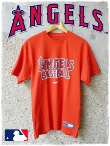 メンズ　MLB　半袖　Tシャツ　LA ANGELS　アナハイム　エンジェルス　ANGELS BASEBALL　ナイキ　Nike　アメリカ　野球　メジャー　S