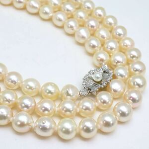 大珠!!保証書付き!!＊TASAKI(田崎真珠)アコヤ本真珠ロングネックレス＊m 80.0g 87.5cm パール pearl jewelry necklace DD0/EC0