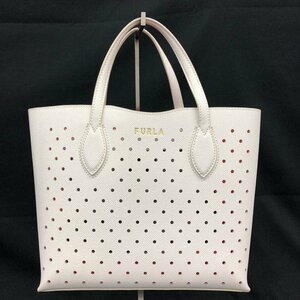 FURLA フルラ ハンドバッグ パンチングバッグ 白【CDAL7019】