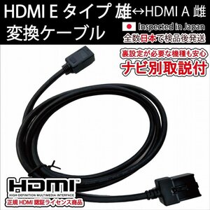 (ナビ別取説付)カーナビ用HDMI接続ケーブル トヨタ純正ナビDSZT-YC4T/NSZT-Y64T/NSZT-YA4T/NSZT-Y66T/ C-HR プリウス アルファード ヴェル