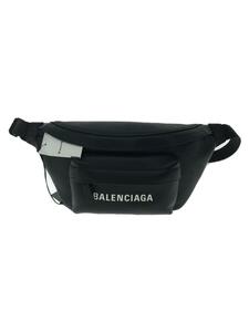 BALENCIAGA◆ウエストバッグ/レザー/BLK/579617・1000・V・528147