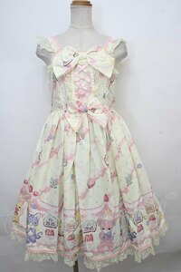 Angelic Pretty / Fancy Whipジャンパースカート イエロー Y-24-02-07-031-AP-OP-SZ-ZY