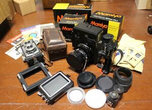 【カメラ関連まとめ】MAMIYA ポラロイドカメラ 75mm F5.6 / MORRISFLEX カメラ その他備品多数