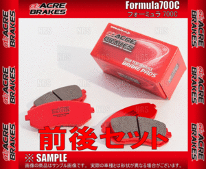 ACRE アクレ フォーミュラ 700C (前後セット) ランサーエボリューション4～9 CN9A/CP9A/CT9A 96/8～08/6 (246/264-F700C