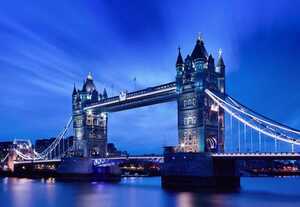 L43 タワーブリッジ/ロンドン/イギリス/海外風景/アートパネル/ファブリックパネル/インテリアパネル/ポスター