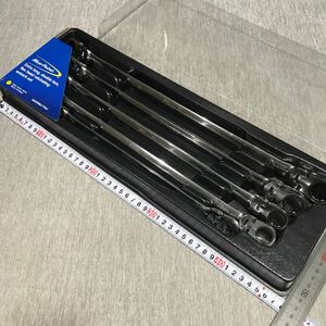 Snap-on スナップオン　Blue-Point ブルーポイント　エキストラロング　フレックスギアレンチセット　5pc　8～19mm　型番BOERML F705J