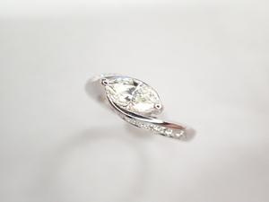 美品 田崎真珠 タサキ Pt900 ダイヤ0.60ct(L-VS1) リング 指輪