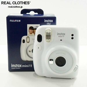 FUJIFILM/富士フィルム instax mini 11 チェキ インスタントカメラ アイスホワイト 簡易動作確認済み /000