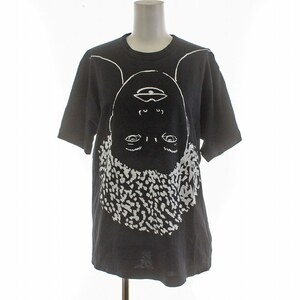 コムデギャルソンシャツ COMME des GARCONS SHIRT Agathe Gonnet Tシャツ カットソー 半袖 プリント アート W14113 M 黒