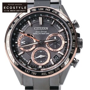 新品未使用/ CITIZEN シチズン CC4016-67E アテッサ アクトライン ブラックチタン エコドライブ GPS衛星電波 腕時計 メンズ