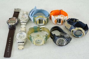 F1167 CASIO/カシオ Baby-G 腕時計 8点セット アクセサリー デジタル クォーツ 大量 まとめて おまとめ まとめ売り 不動品