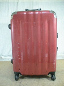 W4570　赤　TSAロック付　スーツケース　キャリケース　旅行用　ビジネストラベルバック