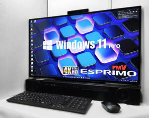 2023年Win11Pro!4K液晶27型!!ESPRIMO【新品!SSD 2TB&HDD 2TB】10世代HexaCore-i7/メモリ32GB/Wi-Fi 6E/UHD Blu-ray/ハイレゾ/HDMI/Office