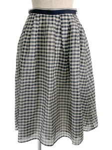 フォクシーブティック スカート FRENCH GINGHAM SKIRT チェック 38