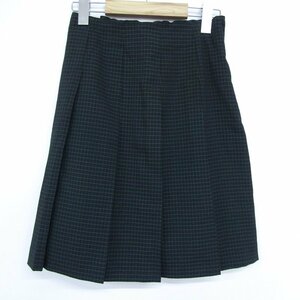 ヒロミチナカノ プリーツスカート チェック柄 キッズ 女の子用 160サイズ ネイビー hiromichi nakano