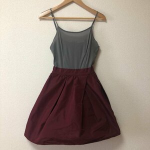 FRAY I.D 0 フレイ アイディー ワンピース ひざ丈スカート One-Piece Medium Skirt 灰 / グレー / X 赤 / レッド / 10004105