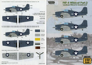 【送料無料：デカール】Wolfpack WD32005 F4F-4 Pt2