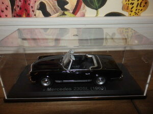 国産名車コレクション 1/43 メルセデス ベンツ 230ＳＬ 1963 黒 / アシェット　ミニカー　MM3/B216
