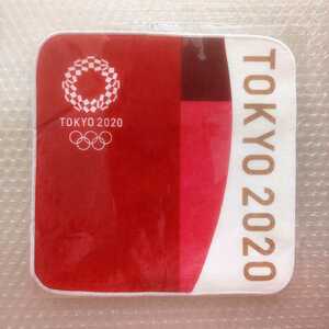 《 東京 オリンピック エンブレム ミニタオル 紅 》 東京2020 タオル ハンカチ ハンドタオル TOKYO 2020 公式 グッズ