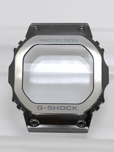 G-SHOCK CASIO ステンレス製 GMW-B5000GD 純正部品　ブラック　ベゼル　傷多数　ベゼルヘアライン加工