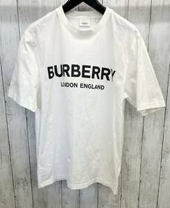 BURBERRY LONDON ENGLAND/半袖Tシャツ/バーバリーロンドンイングランド/ 8026017/クルーネック/ロゴプリントTシャツ/ホワイト/Sサイズ/夏