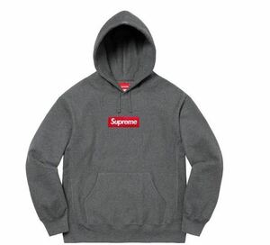 21FW Supreme Box Logo Hooded Sweatshirt Charcoal XL シュプリーム ボックス ロゴ フーディー スウェットシャツ チャコール XLARGE