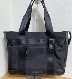 新型●新品同様●定価46200円●ポーター 吉田カバン PORTER HEAT TOTE BAG ヒート トートバッグ ビジネスバッグ 品番703-07966 黒