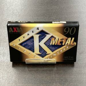 1947N 未使用 アクシア K METAL 90分 メタル 1本 カセットテープ/One AXIA Type IV Metal Position unused Audio Cassette