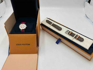 LOUIS VUITTON タンブールスリム／QA146／替えベルト込み 時計