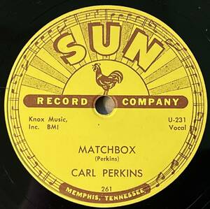 CARL PERKINS SUN Matchbox/ Your True Love