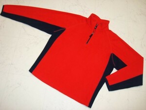 ● 美品 GAP ギャップ メンズ レッド ネイビー 赤紺 フリース 柔らか 暖か素材 トレーナー パーカー ジャンパー ジャケット Mサイズ