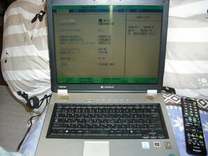 東芝 DynaBook PX/720LS　WindowsXPコアシ－ル有り　Intel Celeron M360 1.46GHz　1GB　HDD無し　シルバー系　15型　訳あり品　◇p872◇