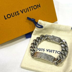 Louis Vuitton M62486 ルイヴィトン チェーンブレスレット モノグラム 箱 保存袋付 現状品お渡し 人気 メンズ アクセサリー 喜平 人気S2558