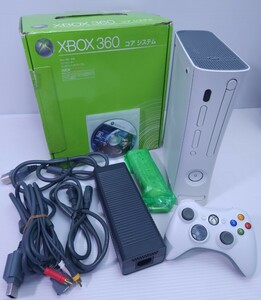 美品/ 動作品 Microsoft XBOX360 マイクロソフトXbox360 + ゲームソフト セット 箱付(H-49)
