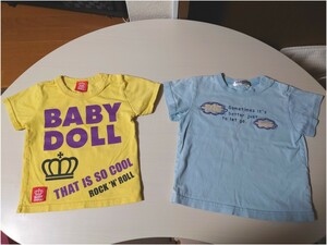 BABYDOLL ベビードール BRANSHES ブランシェス 半袖Tシャツ 80cm 半袖トップス 2枚セット 男の子