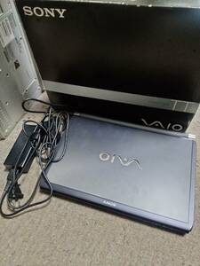 ★中古品 BIOS確認 SONY ソニー 11.1型FHD VAIO type T VGN-TT91YS Vista/Core2Duo SU9400 Biu-ray Disc 電源ケーブルと元箱付き★103