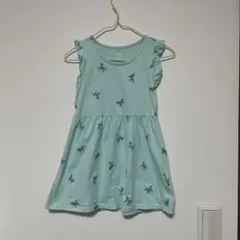 95 H&M スカイブルー　ポニー　ワンピース