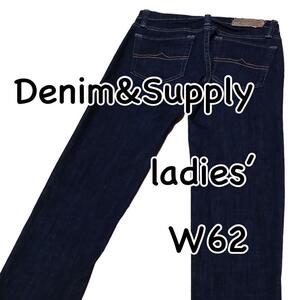 Denim&Supply Palph Lauren デニム＆サプライ ラルフローレン スキニー 濃紺 ストレッチ W24 ウエスト62cm 美品 レディース デニム M1703