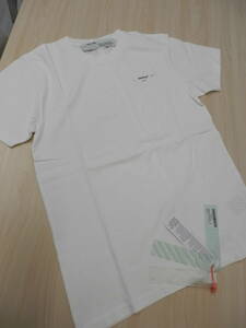 オフホワイト OFFWHITE ロゴ Tシャツ Sサイズ メンズ 半袖 ホワイト シャツ【WH01】