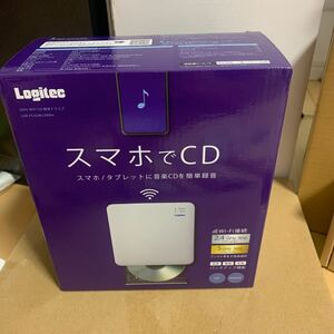 ロジテック 音楽CD取り込みドライブ WiFi 5Ghz対応 11ac iOS/Android対応 USB2.0 ホワイト LDR-PS5GWU3RW スマホでCD