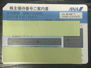 【株主優待券】全日空 ANA優待券　1枚　2024年5月31日まで