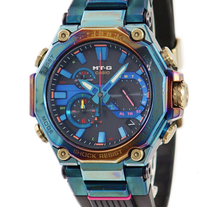 【3年保証】 カシオ G-SHOCK MTG-B2000 レインボー ブルーフェニックス MTG-B2000PH-2AJR 電波時計 GMT 鳳凰 限定 クオーツ メンズ 腕時計