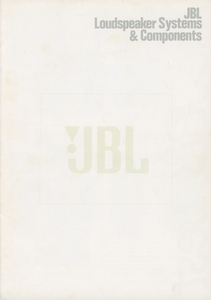 JBL 90年4月総合カタログ 管2511
