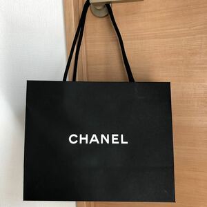 シャネル 紙袋 CHANEL ショッパー ショップ袋 黒 トートバッグ 手提げ袋 美品　