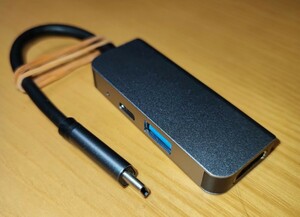 USB Type-C　をHDMI USB-A PD充電ポート に変換するケーブル　4K