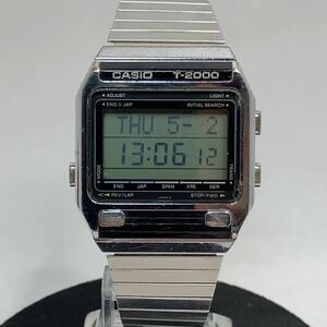 カシオ CASIO T-2000 ウォーキングディクショナリー デジタル 腕時計 稼働品 純正ブレスレット 日本製 ビンテージ 