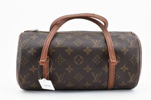 1円 Louis Vuitton ルイヴィトン モノグラム PVC×レザー 旧型パピヨン 26cm ハンドバッグ 筒型 ドラムバッグ M51336 843 24-1271