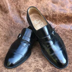 BURBERRY バーバリー モンクストラップ ローファー 24.5cm　紳士靴　ビジネス 黒 Black　
