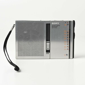 【動作確認済】SONY ICF-7500 ポータブルラジオ 2バンドレシーバー セパレート スピーカー着脱式 FM/AM ソニー 昭和