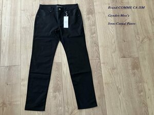 新品 COMME CA ISM コムサイズム【ウォッシャブル】ストレッチ ドビー スキニー パンツ 05ブラック Sサイズ 50PE03 定価4,900円